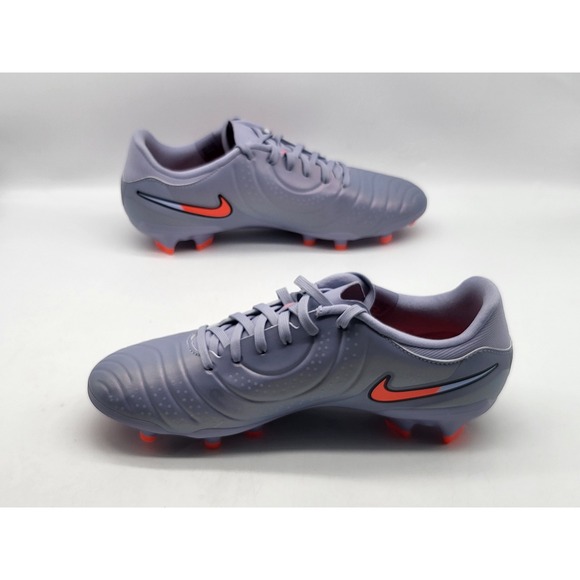 Nike Tiempo Legend 10 Academy DV4337 402 Men 7.5 Gray Crimson Soccer Cleats NWOB - Picture 3 of 10